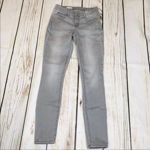 Gap1969 Dolphin Grey Legging Jean Mid rise Sz 25r